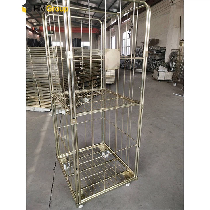 2 roll laundry trolley container